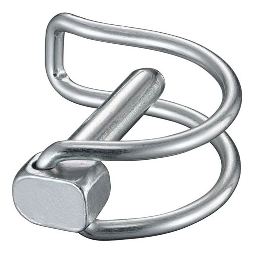 Goupille Clip pour tubes - Acier zingué blanc - 4.5mm - 11/64''