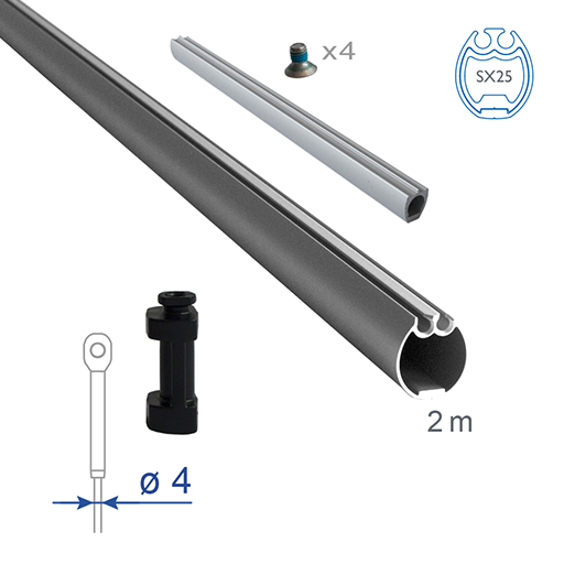 SX25 2m Foil Section for 4mm Forestay (Complete Kit)