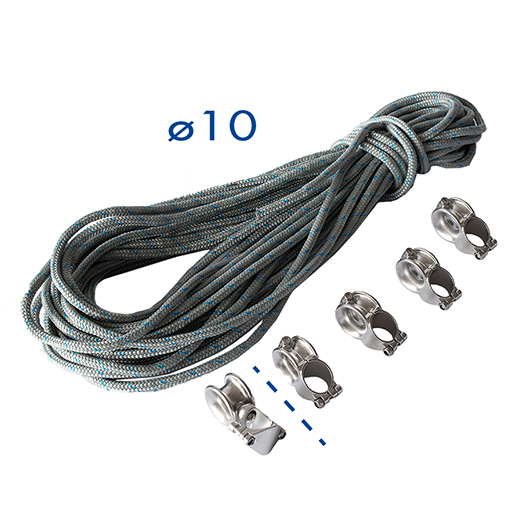 10MMX24M FURLING LINE+1+4LEADS