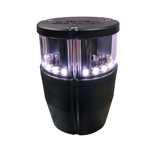 NAVIPRO Horizontal 2NM Anchor light (360° white) - Upside - with foot & top cover