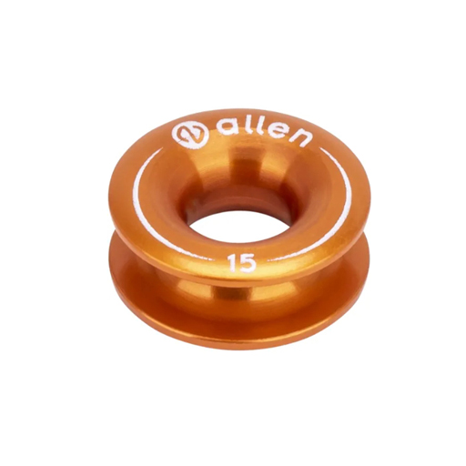Anneau en aluminium 15mm x 6mm x 6mm - Orange