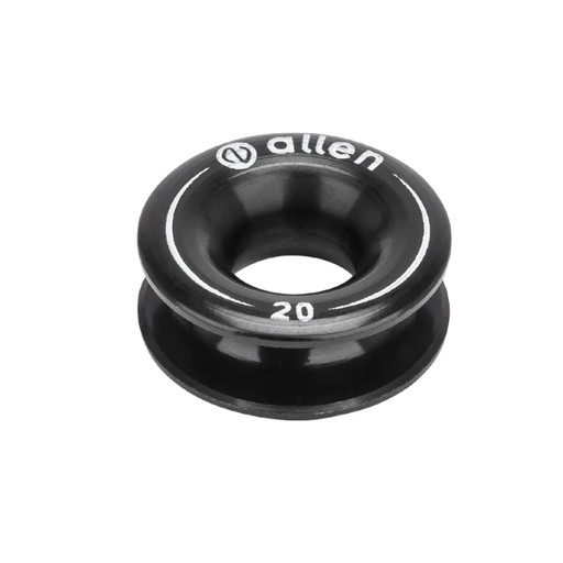 Anneau en aluminium 20mm x 6mm x 6mm - Noir