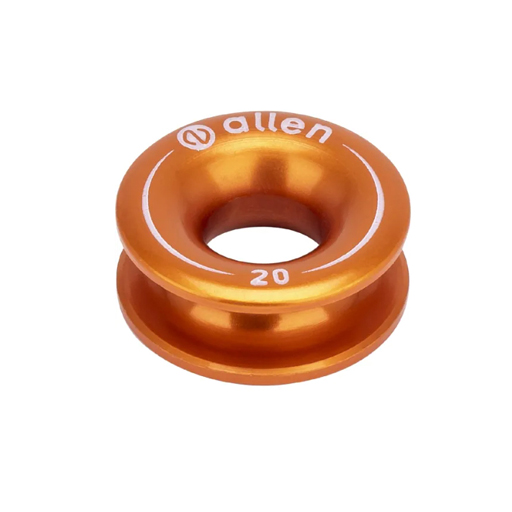 Anneau en aluminium 20mm x 8mm x 8mm bleu