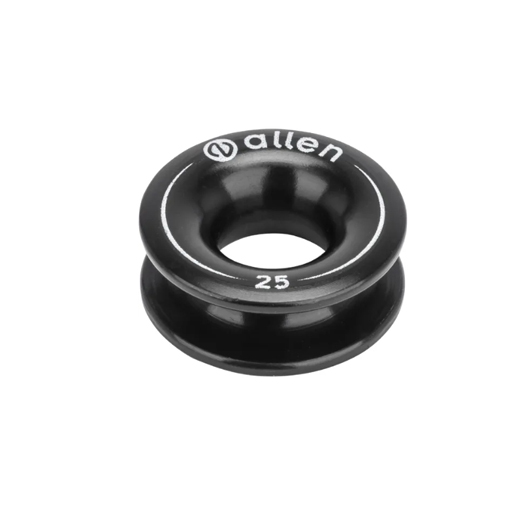 25mm X 10mm X 10mm  Aluminium Thimble Black