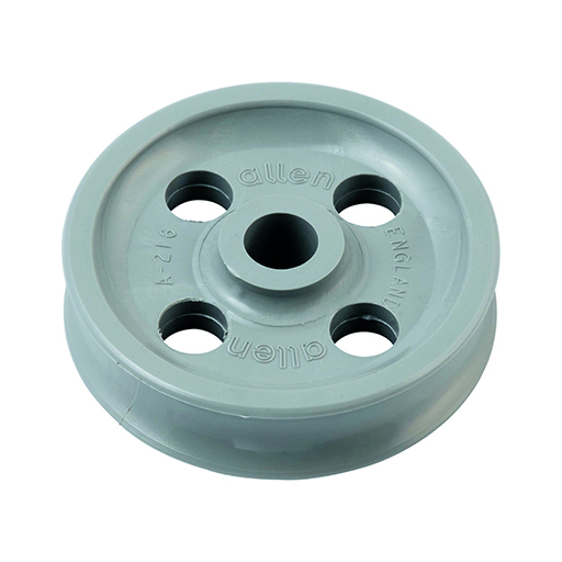 49mm X 12mm X 8mm Acetal Sheave With Holes