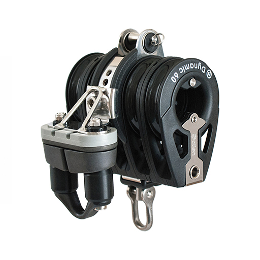 60mm Quint Switchable Ratchet Block With Becket And Cleat