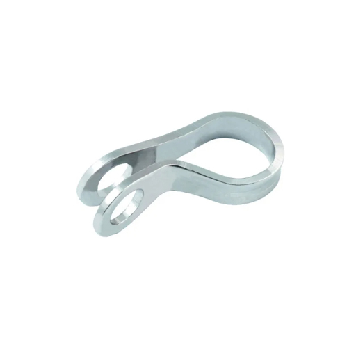 Œillet de laçage en inox en forme de P avec trou de fixation 5mm