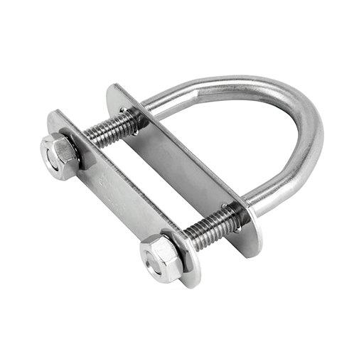 U Bolt With Top & Bottom Plate - 6mm Rod 32mm Int Width