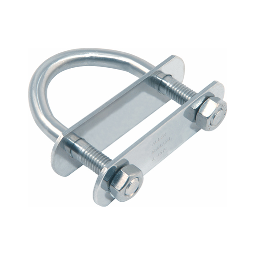 U Bolt, Top & Bottom Plate - 8mm Rod 43mm Int Width