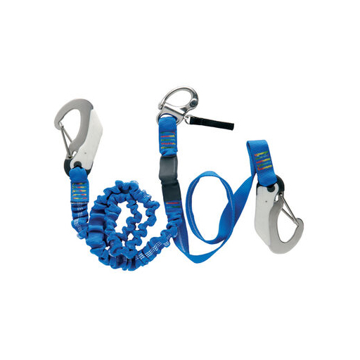 Sauvegarde de harnais largable - Ext 2M + 1 brin fixe 1M 3 mousquetons