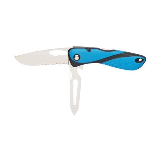 Offshore Blue Serrated Shk Key Knife