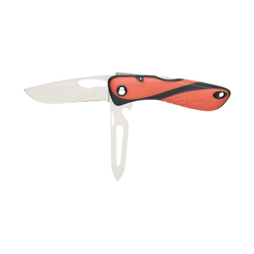 Offshore Orange Serrated Shk Key Knife