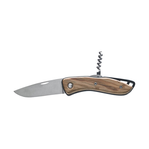 Olivewood Knife W/ Corkscrew