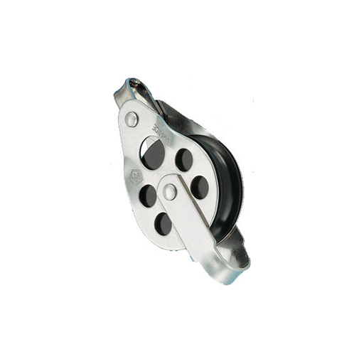 Poulie inox simple - Réa 45 - Ringot - Galbée - Pour char à voile