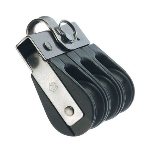 Poulie à billes triple - Réa 18 - Anneau