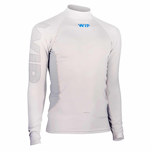 Maillot RASHGUARD Blanc Manches longues XL