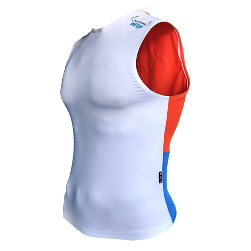 Débardeur RACE TANK TOP Blanc /Bleu L 
