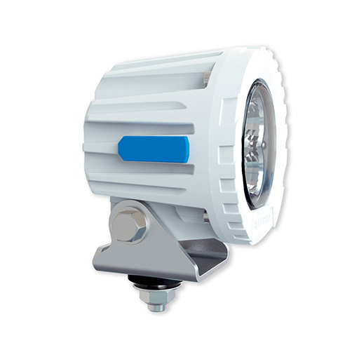 White KERZO led floodlight 24W 2500lm  60°  9-30VDC - Neutral white 4000K - IP68